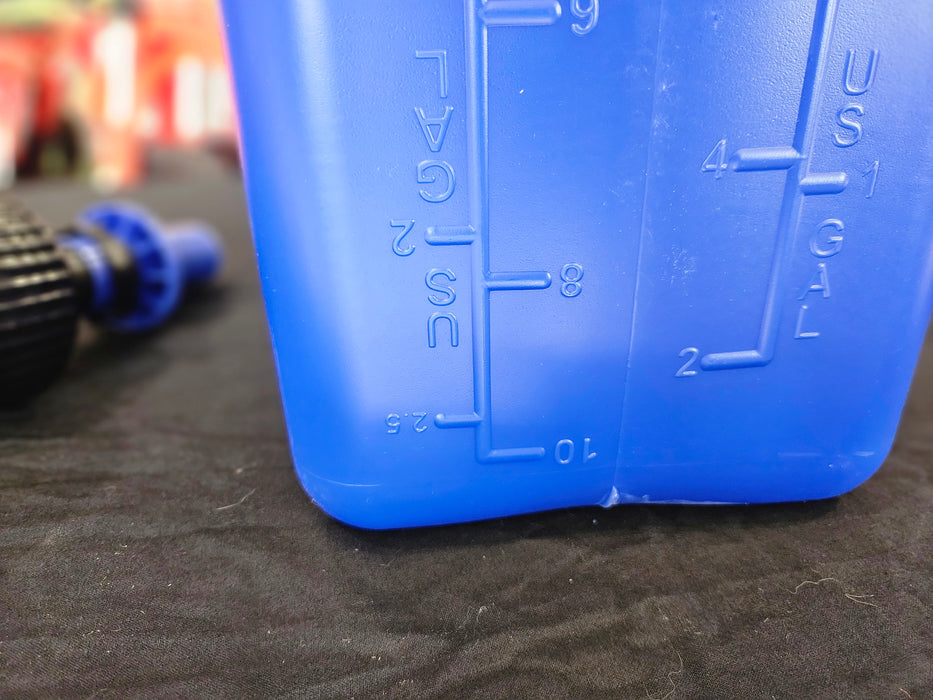 Tuff Jug - 2.7 gal/10 Litre Blue with Blue Ripper Cap