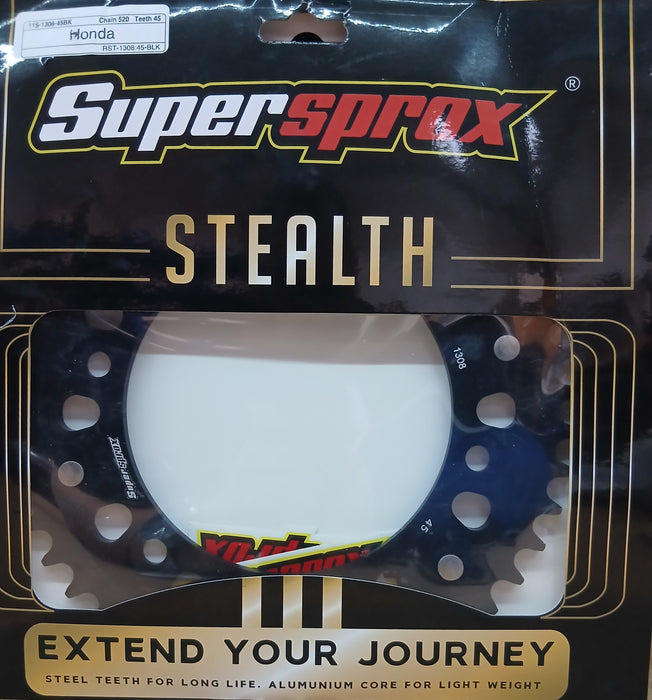 Supersprox 45T Black Stealth 520 Pitch MCJ/MBW (1308)