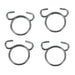 All Balls Racing Fuel Hose Clamp Kit - 9.9mm Wire (4 Pack)