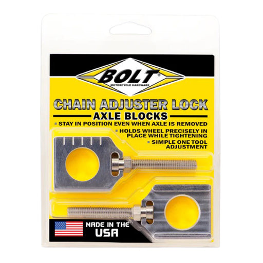 Bolt Raw Chain Adjuster Blocks Yamaha YZ (2 Pack) - 20mm