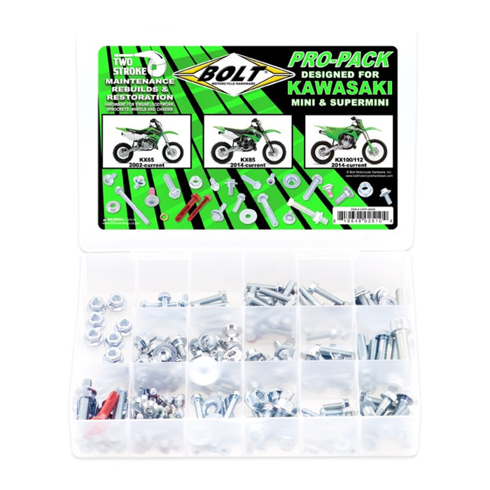 Bolt 2-Stroke Pro Pack for Kawasaki Minis '02+ KX65, '14+ KX85/100/112