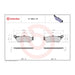 Brembo Prime Brake Pad Sinter Rear 07BB03SP