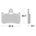 Brembo Xtra Brake Pad Sinter Front 07HO28SR