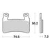Brembo Prime Brake Pad Sinter Front 07HO45SA