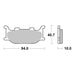 Brembo Prime Brake Pad Sinter Front 07YA34SA
