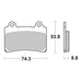 Brembo Prime Brake Pad Sinter Front 07YA35SA
