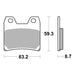 Brembo Prime Brake Pad Sinter Rear 07YA40SP