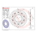 Brembo Prime Brake Disc Serie Oro Front 78B40866