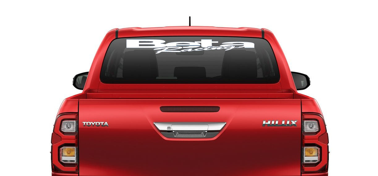 Rear window decal sticker - 'BETA RACING'