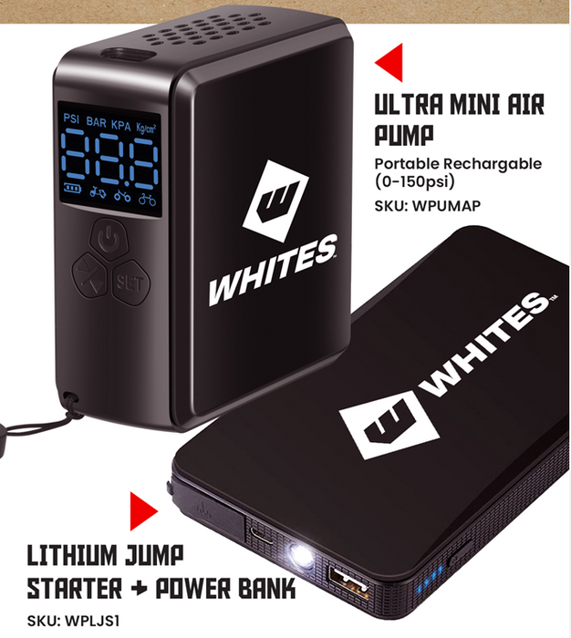 Whites Air pump+ Jump starter+ Power bank