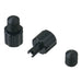DRC Air Valve Caps with Valve Wrench (2 Pack) - Black