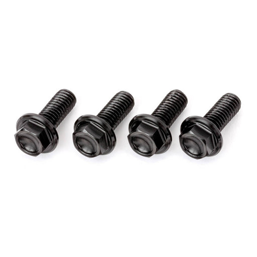 DRC Aluminium M6 Flange Bolts 20mm - Black (4 Pack)