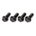 DRC Aluminium M6 Flange Bolts 20mm - Black (4 Pack)