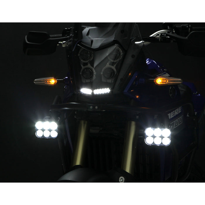 Denali DL6 Driving Light - DataDim Technology, 6-LED, Elliptical Hybrid Beam