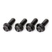 DRC Aluminium M6 Flange Bolts 20mm - Black (4 Pack)