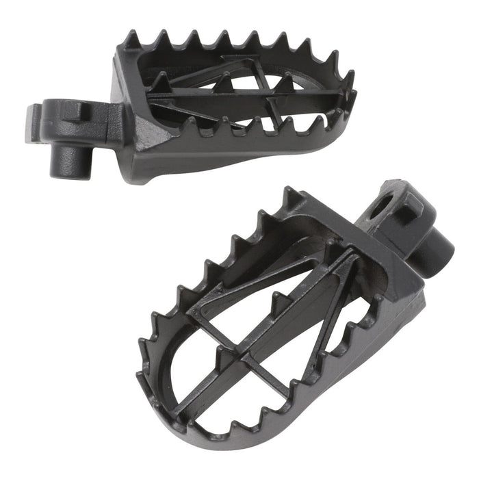 Zeta Wide Chromoly Mid Foot Pegs - Kawasaki KX65 / KX80 / KX85 / KX100