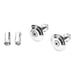 Zeta Bar End Plugs 35mm (2 Pack) - Silver