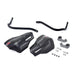 Zeta Armour XC-Pro Handguard Kit for 28.6mm Handlebars with U-Clamp - Black / Bl