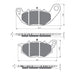 GOLDfren Brake Pads GF369 - GP5 - Indent
