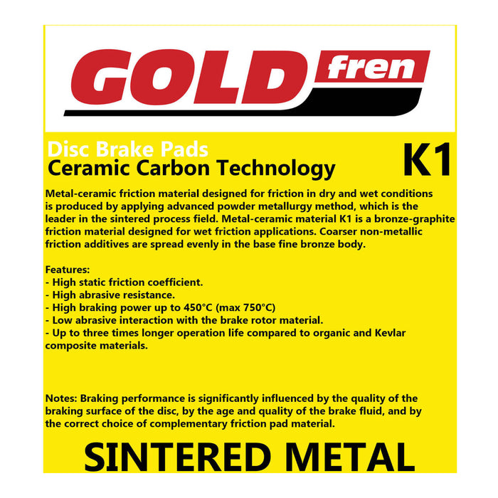 GOLDfren Brake Pads GF377 - K1