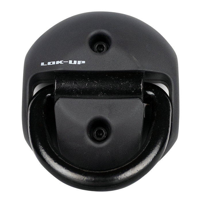 LOK UP H/DUTY FLOOR MOUNT BLACK 75MM
