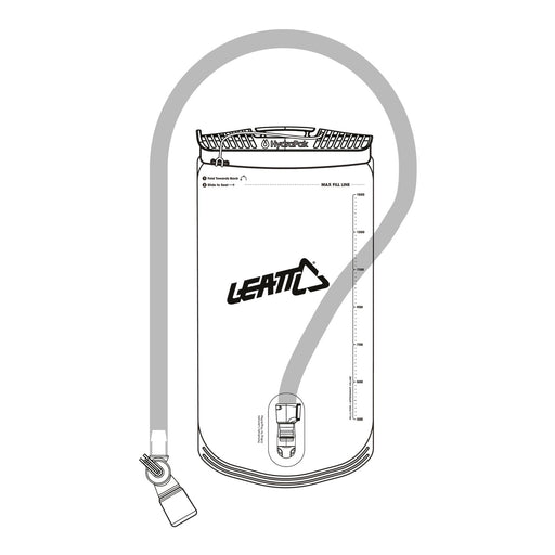 Leatt Hydrapak 1.5L Vertical Bladder with Tube & Bite Valve - Clear