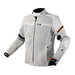 LS2 Riva Men's Jacket - Light Grey / Hi-Vis Orange