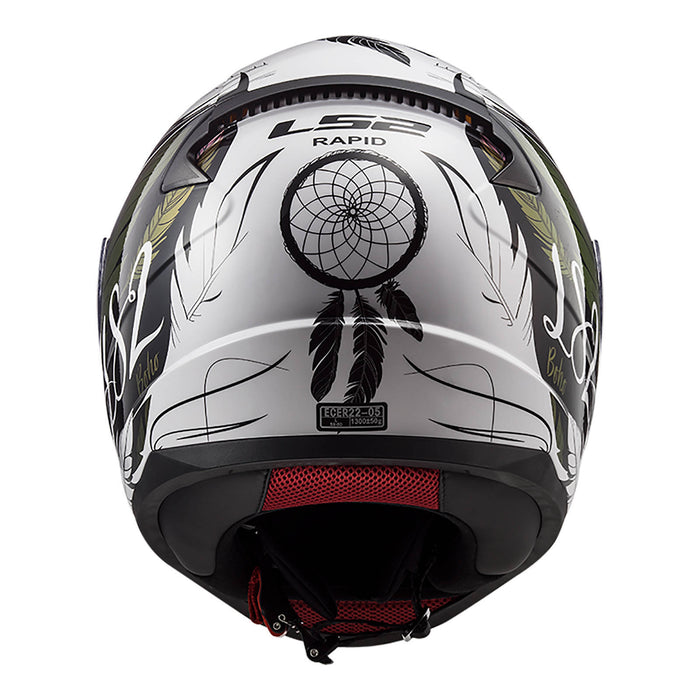 LS2 FF353 Rapid II Boho Helmet - White / Black / Purple 06