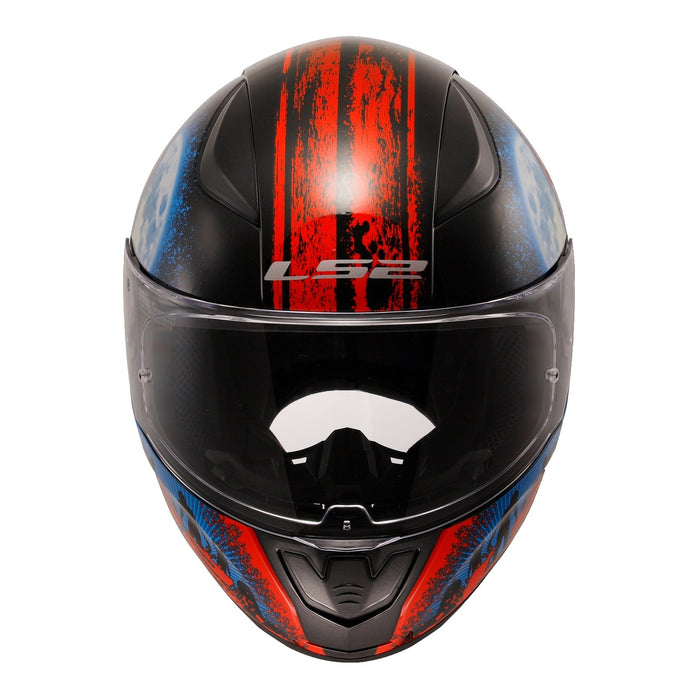 LS2 FF353 Rapid II Zombie - Matte Black / Red / White 06