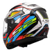 LS2 FF353 Rapid II XDron Helmet - White / Hi-Vis Orange / Blue