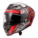 LS2 FF807 Dragon Enthum Helmet - Black / Red 06