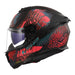 LS2 FF808 Stream II Jungle Helmet - Matte Black / Pink / Blue 06