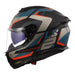 LS2 FF808 Stream II Road Helmet - Matte Black / Blue 06