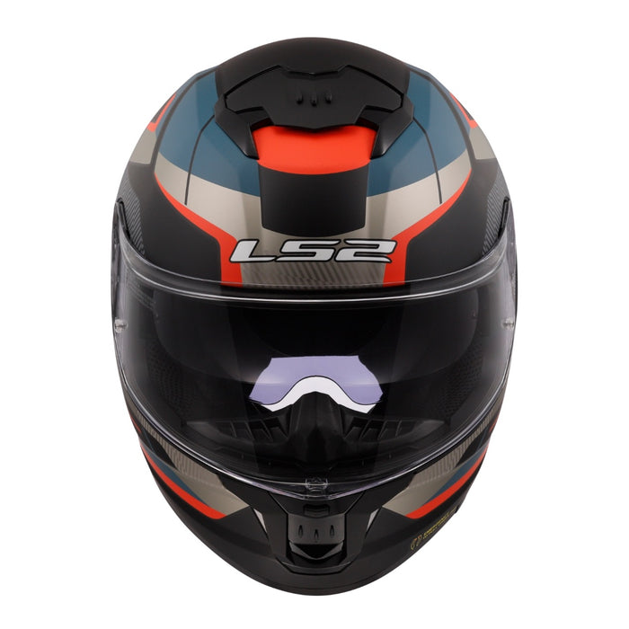 LS2 FF808 Stream II Road Helmet - Matte Black / Blue 06