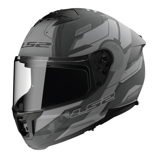 LS2 FF808 Stream II Shadow Helmet - Matte Titanium / Grey 06