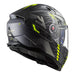 LS2 FF811 Vector II Techbot Helmet - Matte Titanium / Hi-Vis Yellow