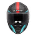 LS2 FF811 Vector II Carbon Grid Helmet - Cyan