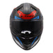LS2 FF811 Vector II Carbon Savage Helmet - Blue / Red