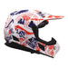 LS2 MX706J COZ Fantasy Junior Helmet - Matte White / Red / Blue