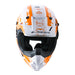 LS2 MX706J COZ Hyde Junior Helmet - Orange / White 06