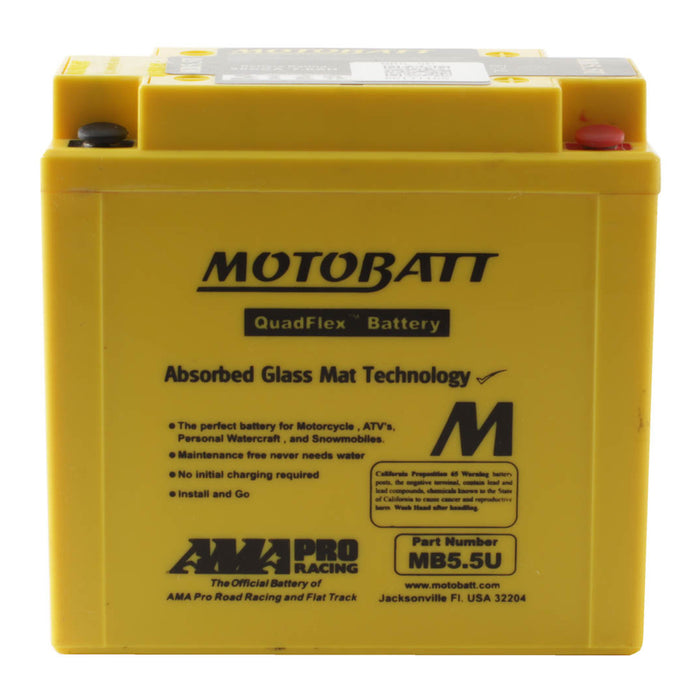Motobatt Battery Quadflex 12V AGM - MB5.5U  *10