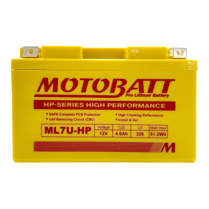 Motobatt Pro Lithium Battery ML7U-HP *8