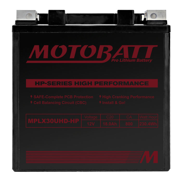 Motobatt Pro Lithium Battery MLX30UHD-HP *4