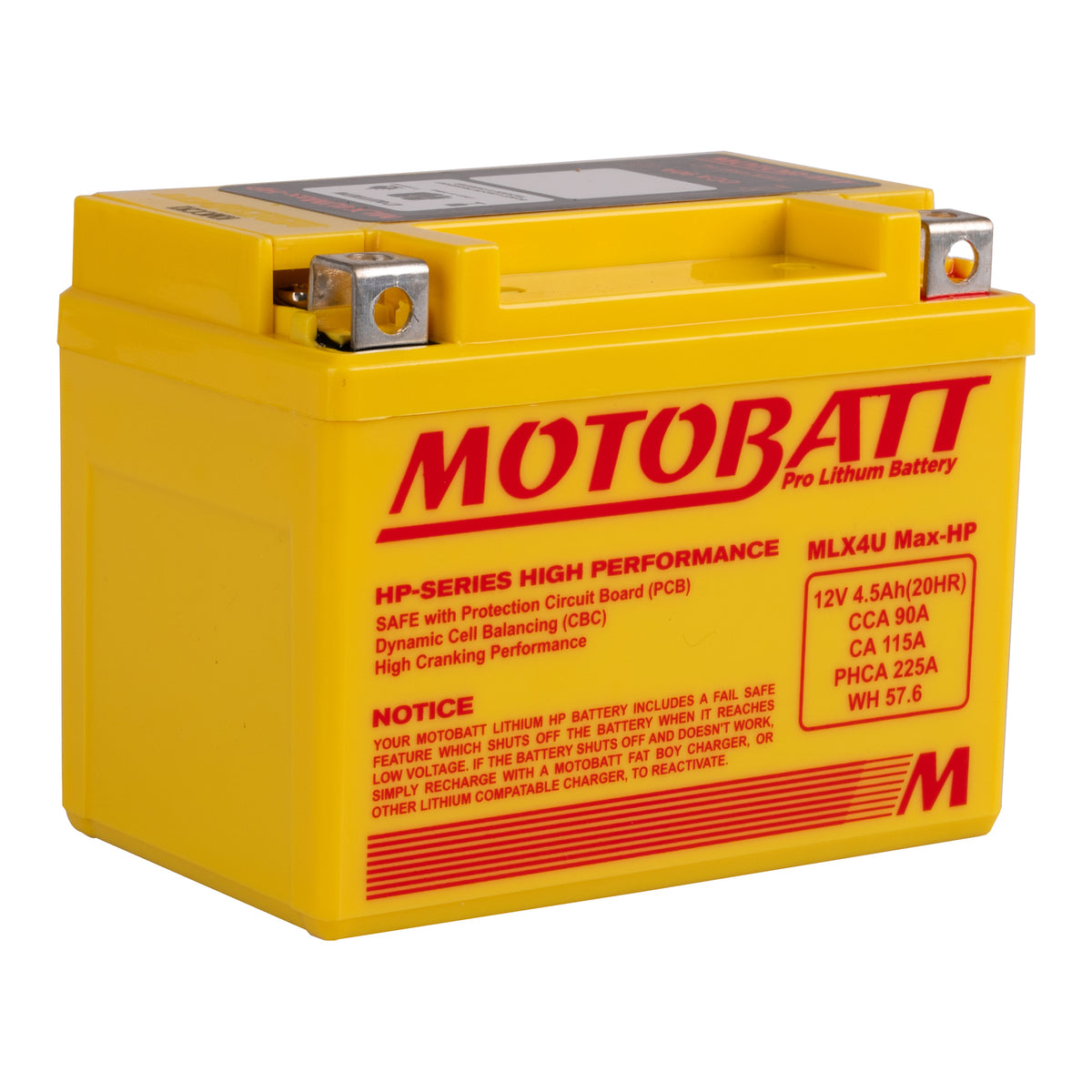 MOTOBATT PRO LITHIUM BATTERY MLX4U MAXHP *10 — Star Cycle Gear