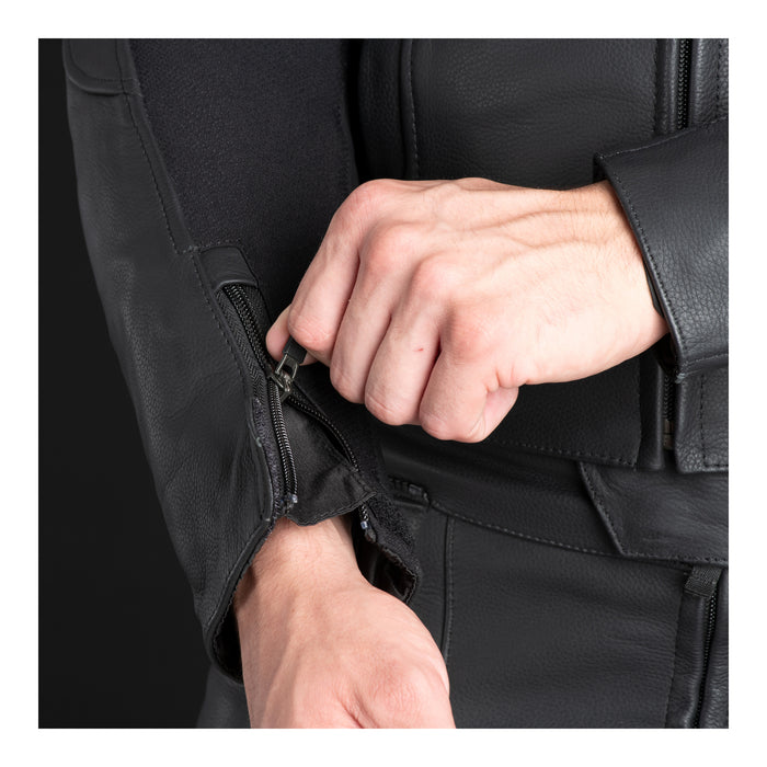 Oxford Cypher 1.0 Leather MS Jacket - Stealth Black