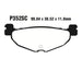 Premier Brake Pads - P Organic Standard