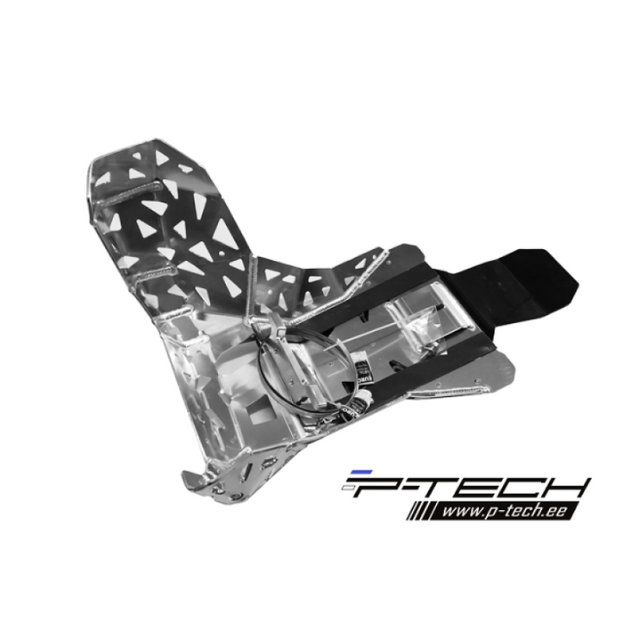 Skid plate with exhaust pipe guard and plastic bottom for Beta Xtrainer 2015-2024