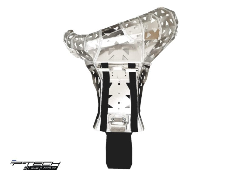 Skid plate with exhaust guard  for KTM SX/ EXC/XC-W, Husqvarna TE/TX/TC 250, 300 2024-2025