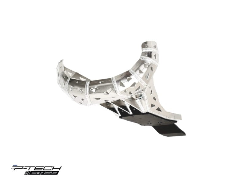 Skid plate with exhaust guard  for KTM SX/ EXC/XC-W, Husqvarna TE/TX/TC 250, 300 2024-2025