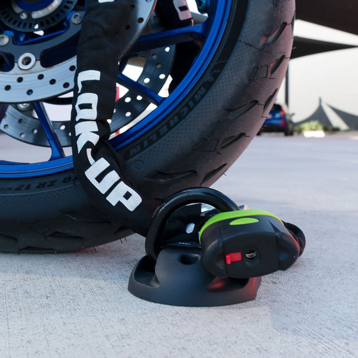 LOK UP H/DUTY FLOOR MOUNT BLACK 75MM